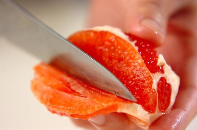 グレープフルーツのマリネの作り方の手順1