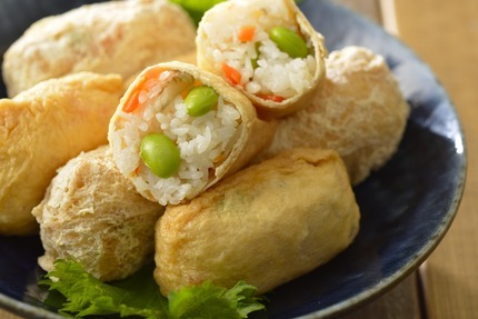 レンジで簡単いなり寿司