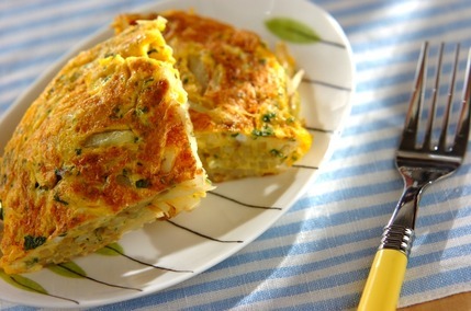 パセリたっぷりスペイン風オムレツ