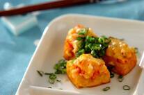 厚揚げのキムチーズ焼き