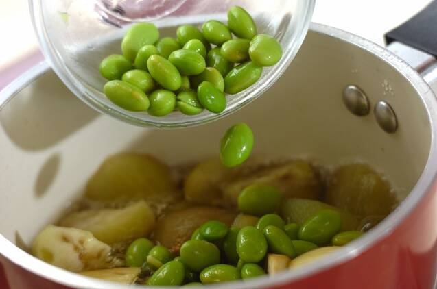 ナスと枝豆のひすい煮の作り方の手順4