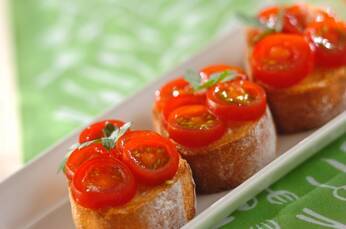 プチトマトのブルスケッタ