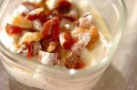 水きりヨーグルトと干し柿