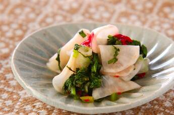 カブの梅肉和え