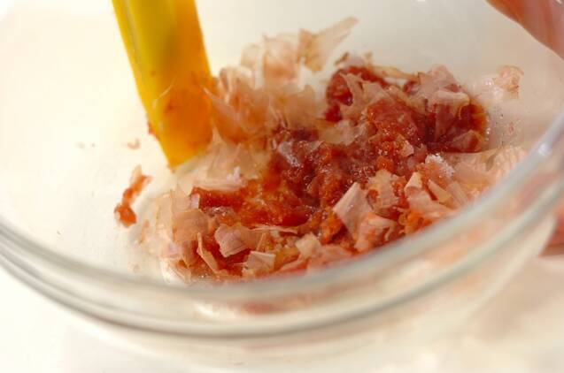 キュウリの梅肉和えの作り方の手順2