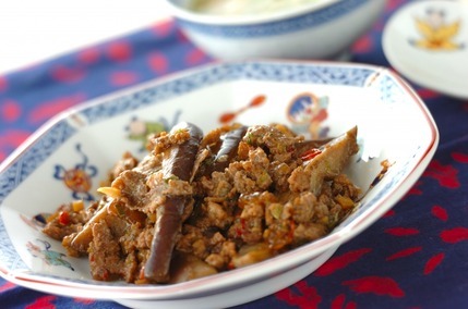 下味冷凍で麻婆ナス