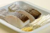 タラの中華蒸しの献立の下準備1