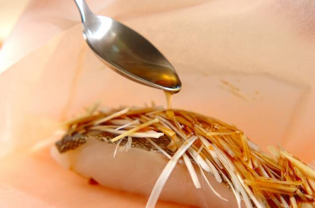 タラの中華蒸しの献立の作り方の手順4