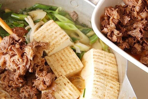 ご飯がすすむ！牛肉のすき焼き風煮物の作り方の手順7