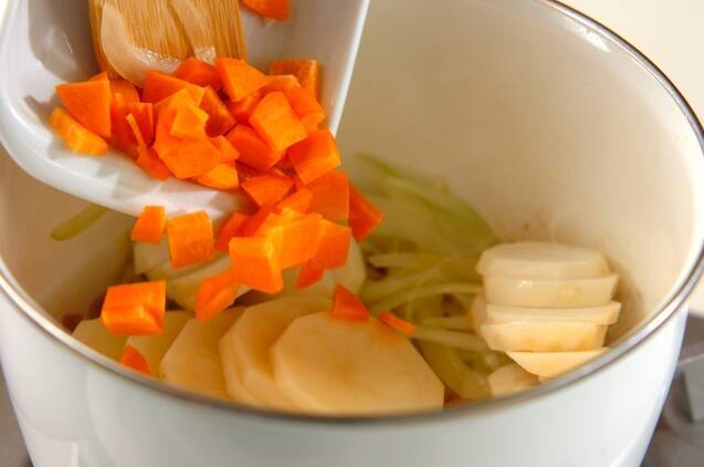 里芋の和風ポテトサラダの作り方の手順3