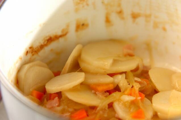 里芋の和風ポテトサラダの作り方の手順4