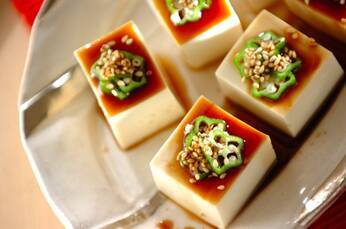 自家製出汁じょうゆの冷奴