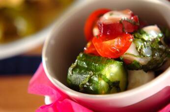 キュウリとタコの酢の物