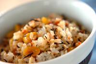 ヒジキとギンナンのショウガ風味混ぜご飯