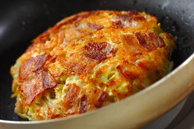 白菜のお好み焼きの作り方の手順3