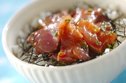 漬けカツオの小さな丼