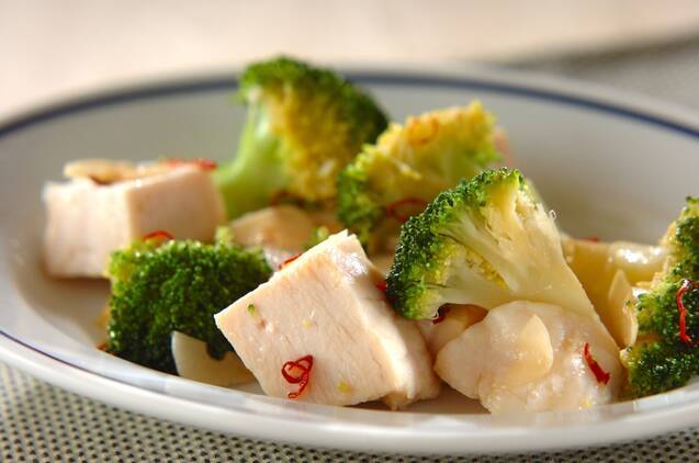 サラダチキンの中華風マリネの完成写真