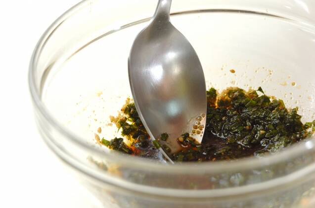 ニンニク香る！冷奴大葉ダレの作り方の手順1