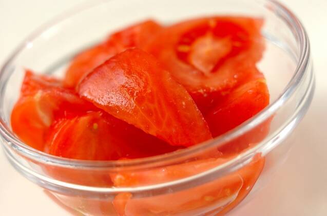 トマトのかき玉汁の作り方の手順1