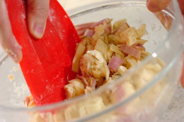 ベーコンチーズのスコーンの作り方の手順6