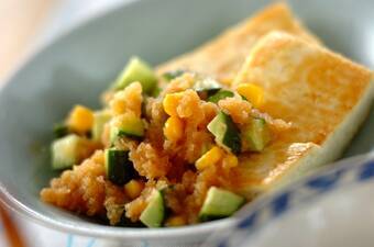 超万能豆腐のステーキ ふわふわ おろしポン酢だれ by森岡 恵さん