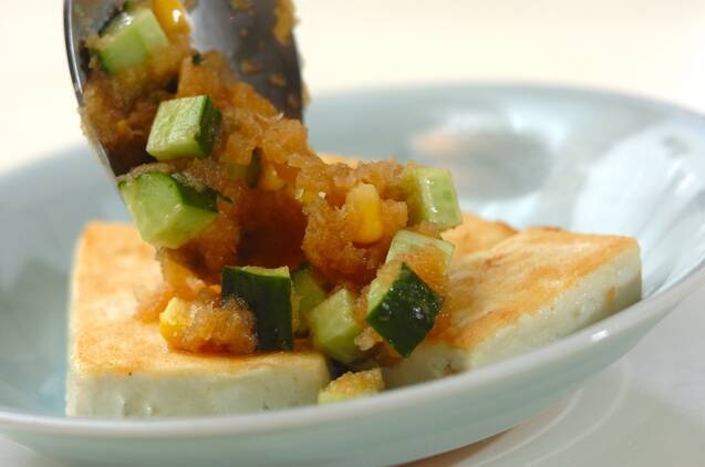 超万能豆腐のステーキ ふわふわ おろしポン酢だれ by森岡 恵さんの作り方の手順4