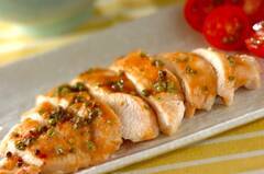 鶏むね肉の山椒みそ焼き