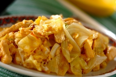 高野豆腐とキャベツの卵炒め レシピ 作り方 E レシピ 料理のプロが作る簡単レシピ