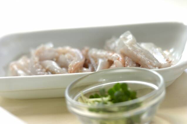 イカとジャガイモのバターしょうゆの作り方の手順1