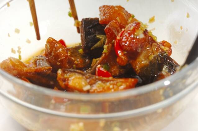 サバのネギしょうゆ和えの作り方の手順3