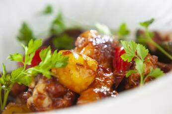 鶏のバルサミコ煮込み