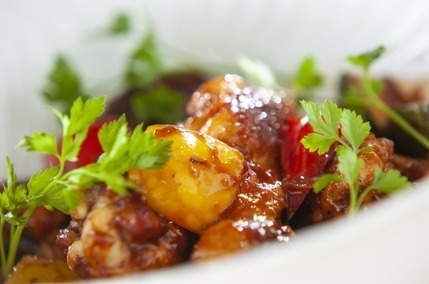 鶏のバルサミコ煮込み