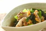 小松菜の天かす和え