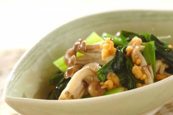 小松菜の天かす和え