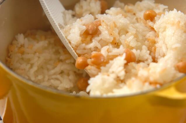 炒り米とヒヨコ豆のピラフの作り方の手順5