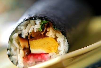 節分の巻き寿司(恵方巻き)