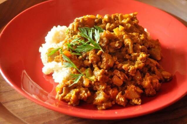 お煮しめで作るキーマカレー