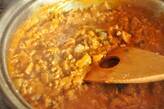 お煮しめで作るキーマカレーの作り方4