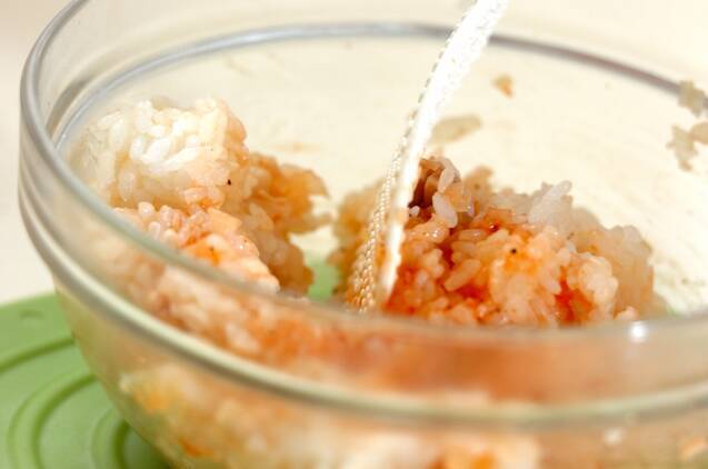 簡単チキンライス弁当の作り方の手順4