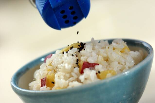 サツマイモご飯の作り方の手順3
