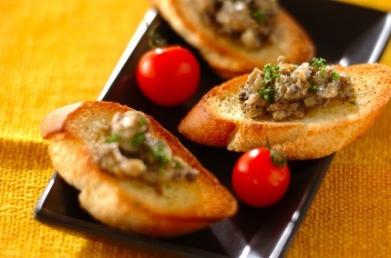 カキのブルスケッタ