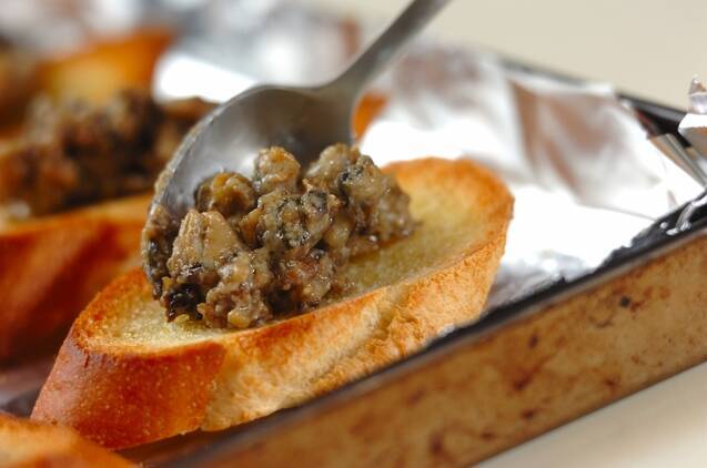 カキのブルスケッタの作り方の手順5