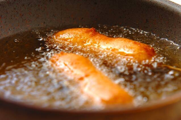 チーズINハットグの作り方の手順3