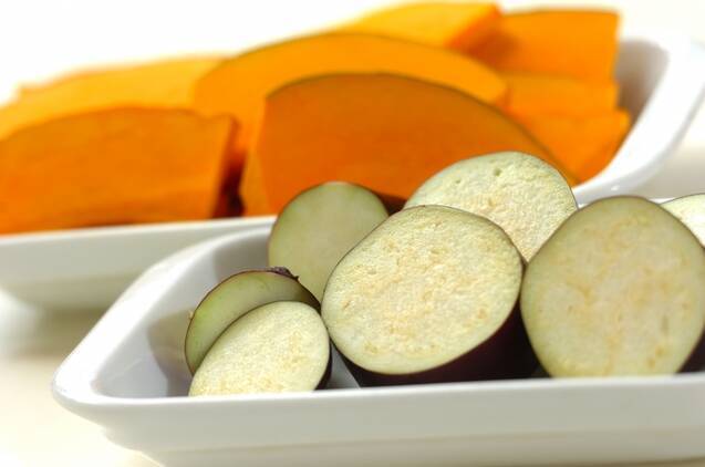 夏野菜の揚げ浸しの作り方の手順1