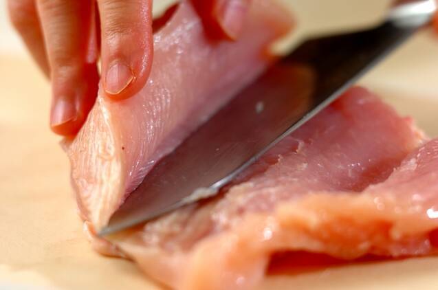 大葉クリチロールチキンの作り方の手順1