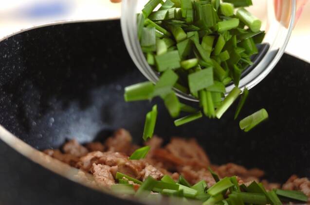 揚げ豆腐のそぼろあんかけの作り方の手順4