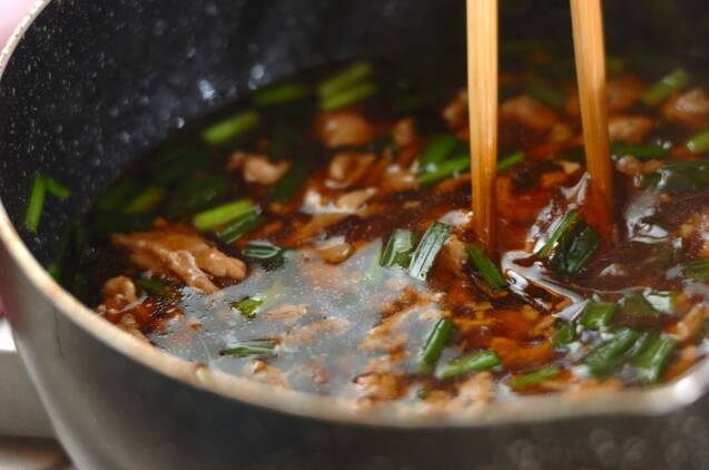 揚げ豆腐のそぼろあんかけの作り方の手順5