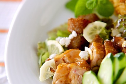 鶏照り焼きサラダ仕立て