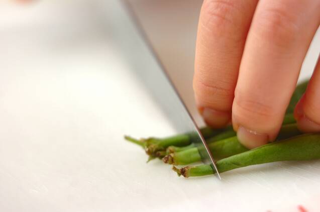 インゲンのゴマみそ和えの作り方の手順1