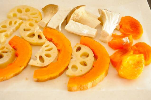 冬野菜と柿のローストの作り方の手順6